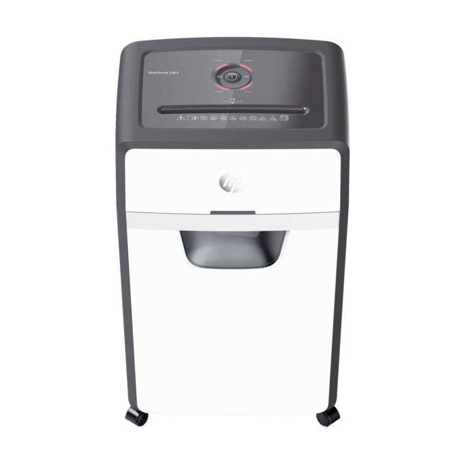 HP OneShred 24CC Distruttore Documenti 24 fogli Taglio Incrociato Sicurezza P-4 Rumorosita'  65 dB colore Grigio chiaro