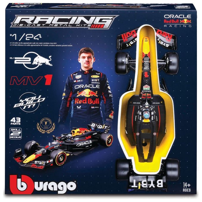 Bburago 28517 Model Kit Red Bull RB20 2024 Verstappen #1 Scala 1:24 colore Multicolore