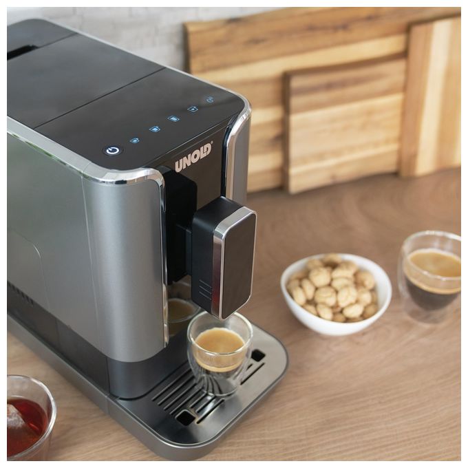 Unold 28835 LUCA Macchina da caffe' Automatica Capacita' serbatoio 1,2 L Pressione 19 bar Potenza 1470 W colore Nero Acciaio inox