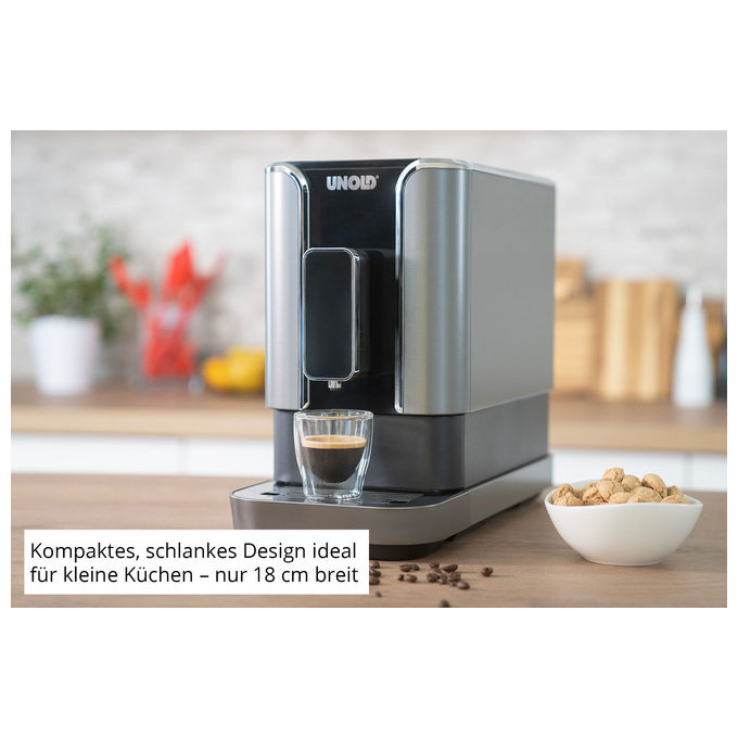 Unold 28835 LUCA Macchina da caffe' Automatica Capacita' serbatoio 1,2 L Pressione 19 bar Potenza 1470 W colore Nero Acciaio inox