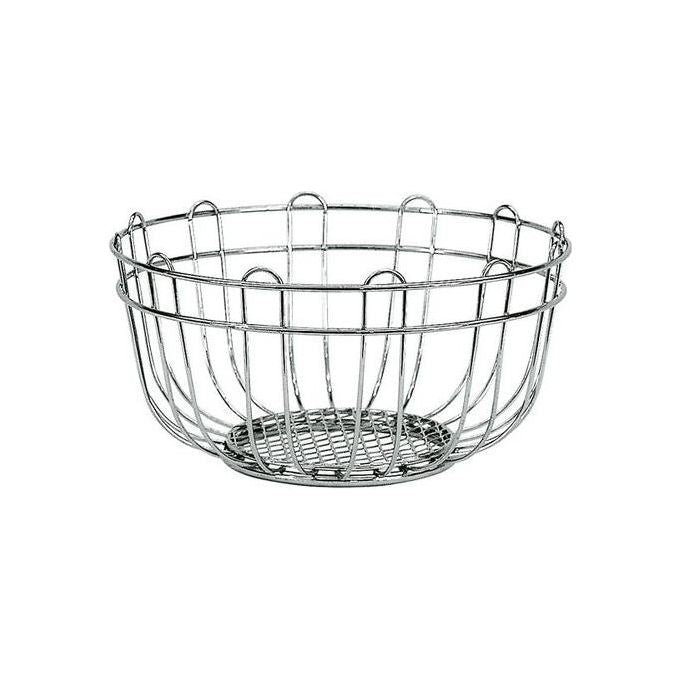 Artex Cestello Portafrutta e Pane Linea Kitchen in Metallo Filo Cromo 24cm