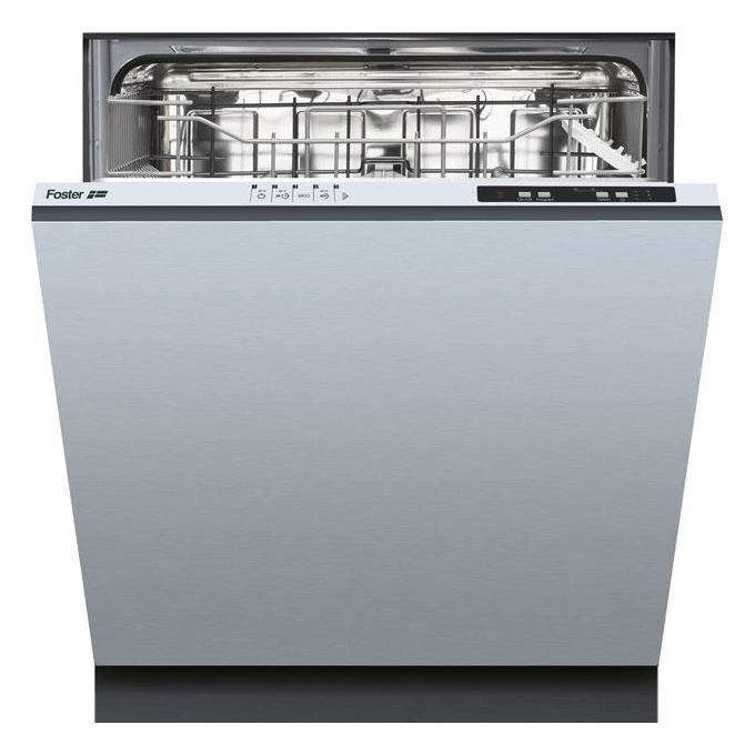 Foster Elettra 2950 002 Lavastoviglie da Incasso a Scomparsa Totale 12 coperti Classe energetica E 5 programmi Cestello posate 60 cm