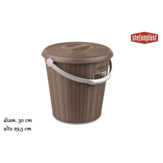 Stefanplast Pattumiera Elegance 10Lt Tortora