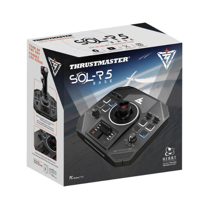Thrustmaster 2960948 Sol-R 5 Base per Joystick PC 23 pulsanti 4 assi H.E.A.R.T. USB colore Nero
