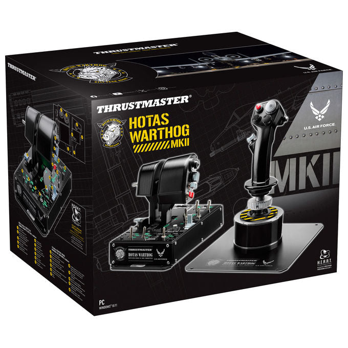 Thrustmaster 2961073 HOTAS WARTHOG MKII Joystick per PC con Tecnologia H.E.A.R.T. e Struttura in Metallo colore Nero