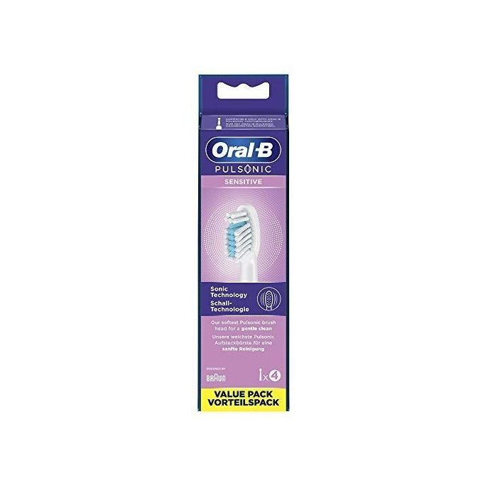 Braun Oral-B Testine di Ricambio per Pulsonic Sensitive 4 Pezzi