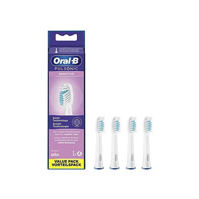 Braun Oral-B Testine di Ricambio per Pulsonic Sensitive 4 Pezzi