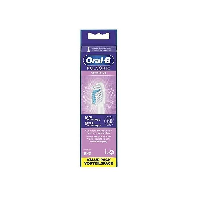Braun Oral-B Testine di Ricambio per Pulsonic Sensitive 4 Pezzi