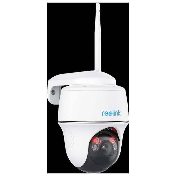 Reolink Argus Series B430 Telecamera a batteria solare wireless 5MP con funzione pan e tilt Bianco