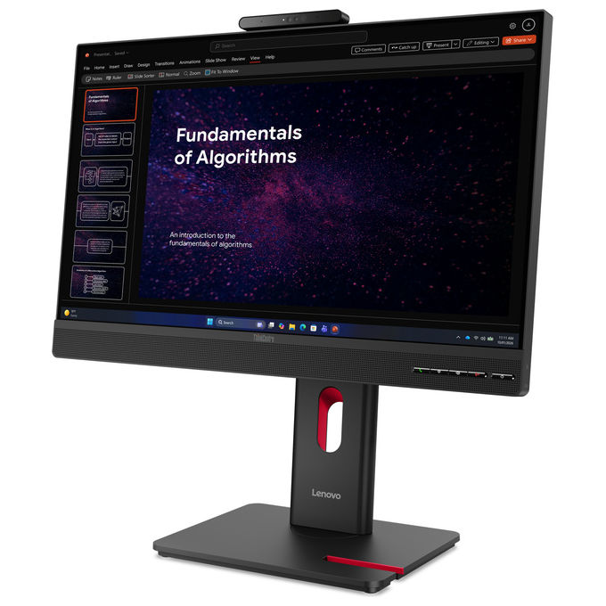 Lenovo 13LAGAT6EU ThinkCentre TIO24 Gen6 Monitor 23.8'' FHD IPS 1920x1080 Hz 6 ms Altoparlanti Webcam Integrati colore Nero