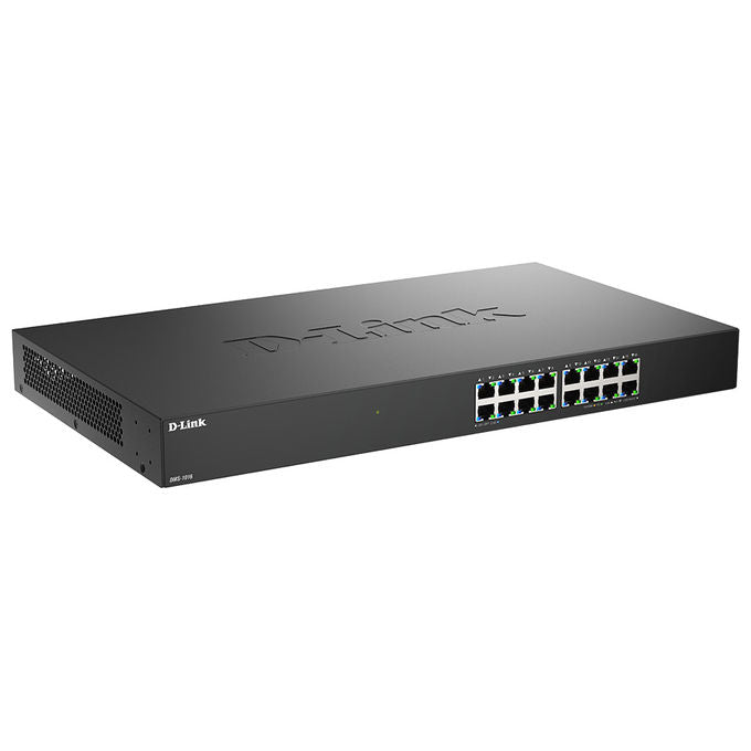 D-Link DMS-1016 DMS-1016 Switch Non Gestito L2+ 16 Porte 2.5G Ethernet 80 Gbit-s 16000 voci MAC Nero