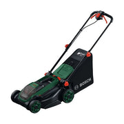 Bosch 06008B9M01 Rotak18V2-38 Tosaerba a batteria 36 Volt (2x18V) Larghezza taglio 38 cm Cesto 40 l Regolazione altezza 30-75 mm 6 posizioni Fino a 500 m² colore Verde-Nero