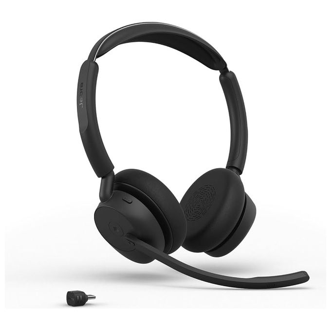 Jabra 34599-889-889 Evolve3 45 Cuffie Wireless Bluetooth con Microfono Mono UC USB-C fino a 21 ore di autonomia colore Nero
