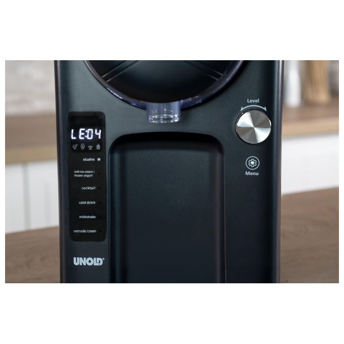 Unold 2IN1-SLUSH UND SOFTEISMASCHINE SOFIE 48956 Macchina per Granita e Soft Ice Cream Capacita' 1400 L Display LED Potenza 150 W colore Nero
