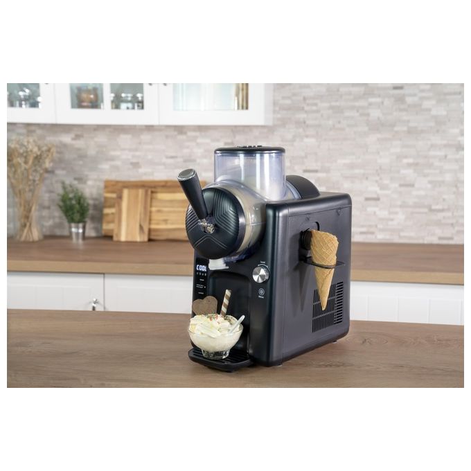 Unold 2IN1-SLUSH UND SOFTEISMASCHINE SOFIE 48956 Macchina per Granita e Soft Ice Cream Capacita' 1400 L Display LED Potenza 150 W colore Nero