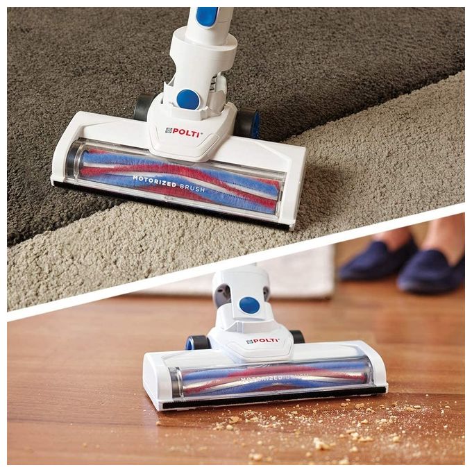Polti forzaspira slim sr90b plus scopa elettrica ricaricabile senza fili blu e bianco