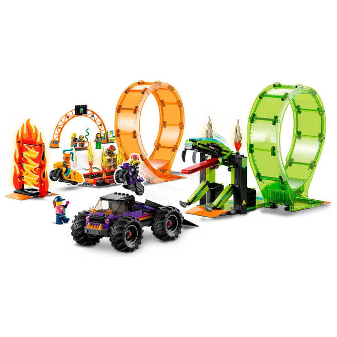 LEGO 60339 Arena delle acrobazie Set da costruzione 598 pezzi 7 minifigure colore Multicolore