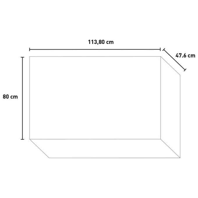 Mobile da cucina sottolavello 120X50 in kit in legno Bianco