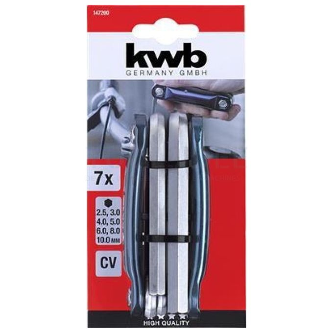Kwb Set Chiavi A Brugola (2,5-10 Mm) 7 Pz