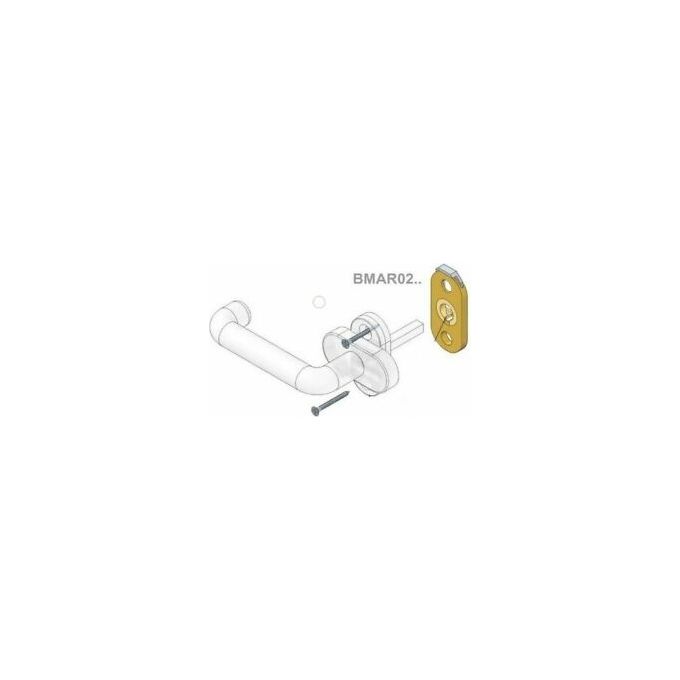 Disec Bmar02a18 Ol Bl Martellina Ovale Ottone Lucido