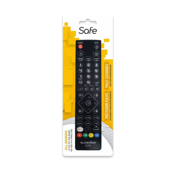 Superior Electronics Telecomando Universale Lavabile Slim Safe 2in1 Nero