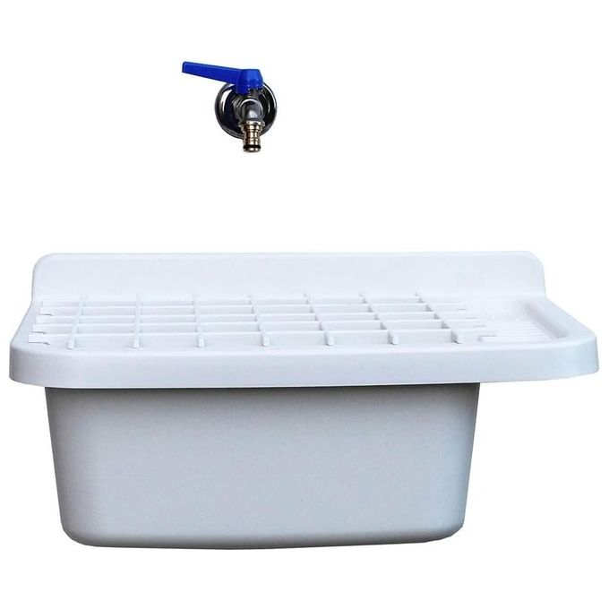 Mongardi Pilozzo a parete in resina 50cm con Griglia 50L x 35P x 24H