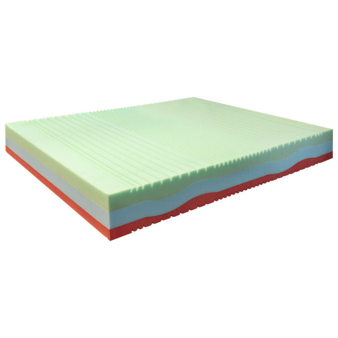 Dolomiti Materasso 170X200 Active 3 strati Memory Foam e Water Elast con rivestimento in Tessuto Cashmere e fibra anallergica, dispositivo medico