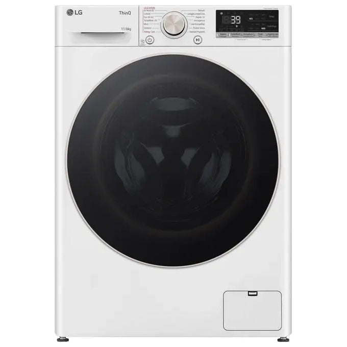 LG D4R7011TSWG Lavasciuga 11-6 Kg Classe D-A1400 giri Vapore Allergy Care Wifi  600x850x565 Bianco
