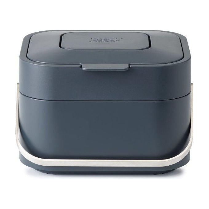 Joseph Joseph 30016 Stack 4 Compostiera 4 L con Filtro Antiodore Maniglia Acciaio Coperchio Antiodore Forma Rettangolare colore Grafite