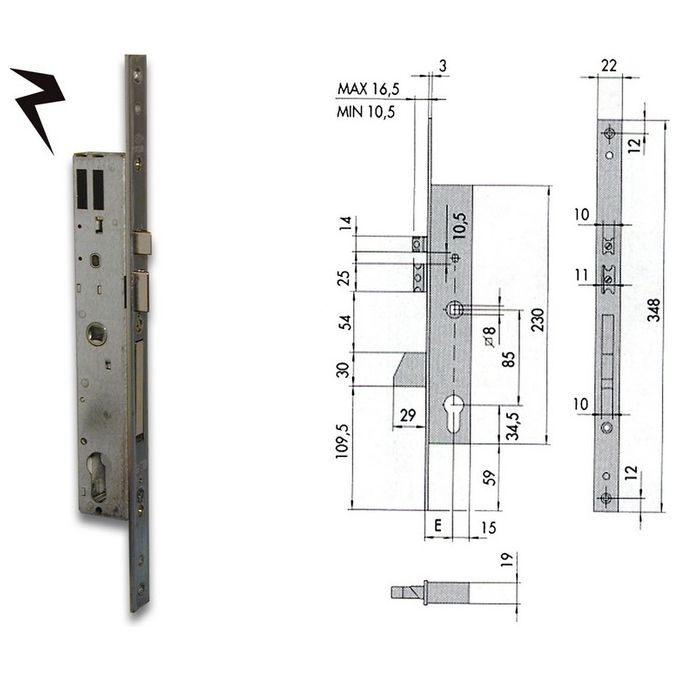 Cisa 16215-25 Serratura S-c.elettrica