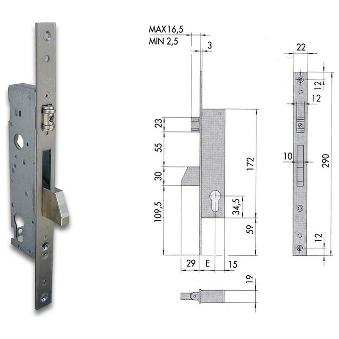 Cisa 46230-30 Serratura S-c.rullo