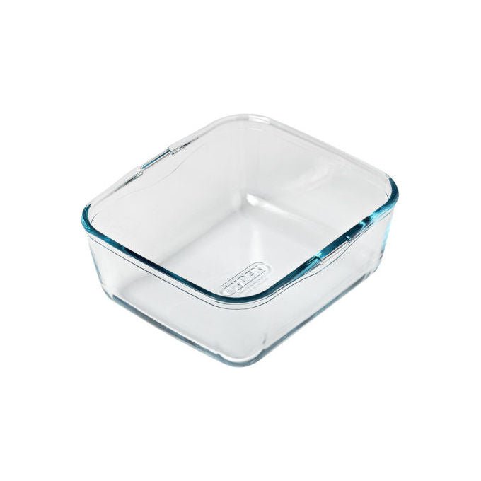 Pyrex 301U300-8045 Nacchera Rettangolare per Air Fryer Vetro Borosilicato 2 L 18x20x8 cm Manico Acciaio Inossidabile colore Trasparente
