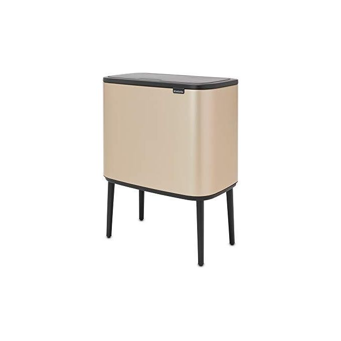 Brabantia Waste Bin Bo Touch Bin Pattumiera Champagne 11 + 23 Litri