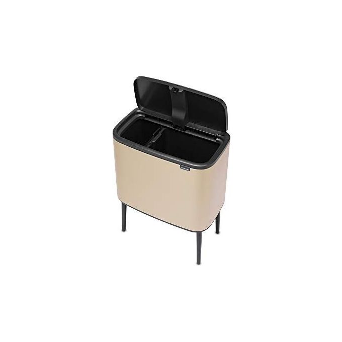 Brabantia Waste Bin Bo Touch Bin Pattumiera Champagne 11 + 23 Litri
