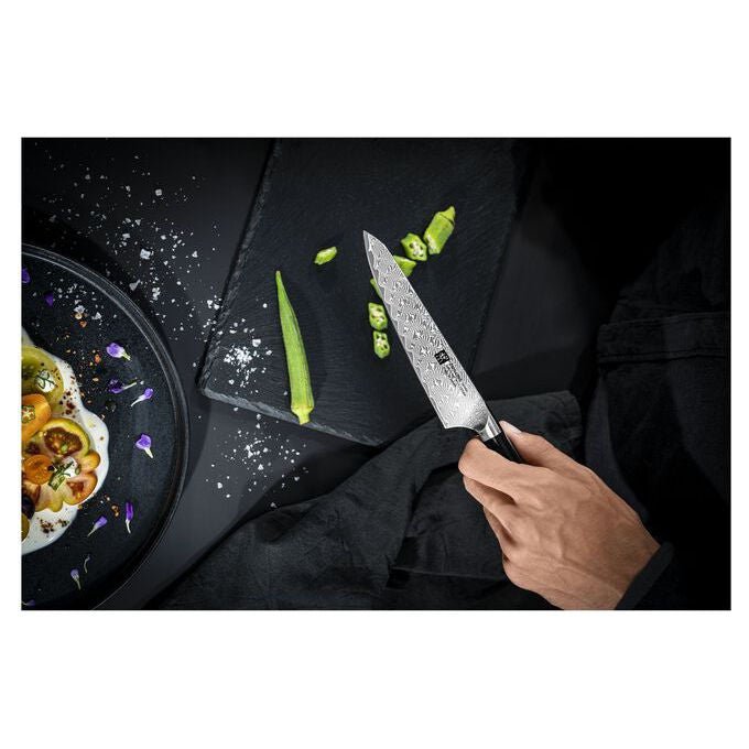 Zwilling 30571-141-0 TANREI Coltello cuoco compatto Lama 14 cm Acciaio premium Durezza 63 HRC Manico Micarta colore Nero