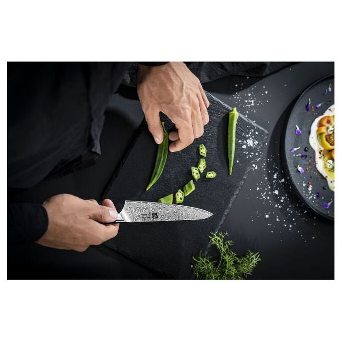 Zwilling 30571-141-0 TANREI Coltello cuoco compatto Lama 14 cm Acciaio premium Durezza 63 HRC Manico Micarta colore Nero