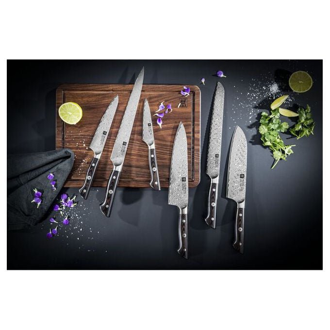 Zwilling 30571-141-0 TANREI Coltello cuoco compatto Lama 14 cm Acciaio premium Durezza 63 HRC Manico Micarta colore Nero
