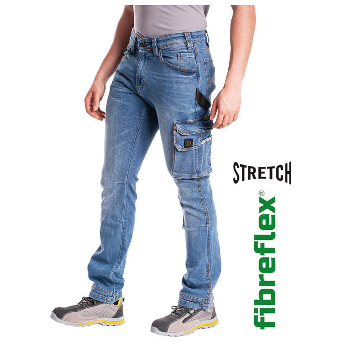 Vigor-Blinky Pantaloni Rica Lewis Jeans Job1 Tasconato Denim Chiaro Taglia 46