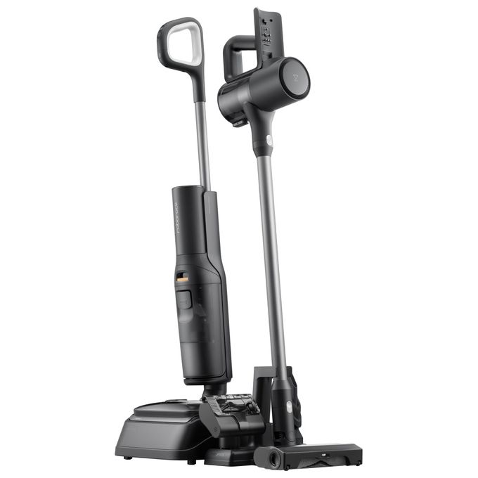 Roborock WD5M6A512-00 F25 ACE Combo Aspirapolvere Senza Fili e Lavapavimenti 5 in 1 Potenza 25000 Pa Autonomia 60 min Rumorosita' 73 dB colore Nero