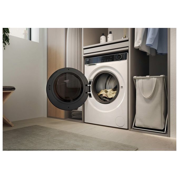 Haier HWD100BP16357UIT Lavasciuga 10-6 Kg 1600 rpm Classe A Wi-Fi Vapore (85x59,5x59,8 cm) colore Bianco