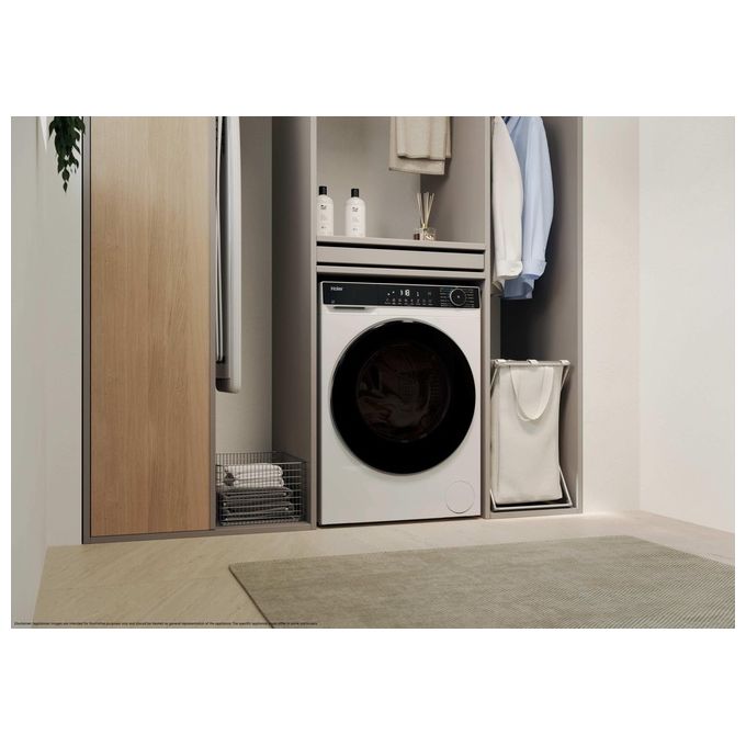 Haier HWD100BP16357UIT Lavasciuga 10-6 Kg 1600 rpm Classe A Wi-Fi Vapore (85x59,5x59,8 cm) colore Bianco