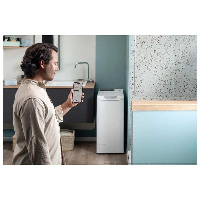 Candy 31021071 ProWash 500 Lavatrice Caricamento dall'alto 7 Kg 1200 rpm Classe A Inverter Wi-Fi Smart Wash (40.5x60x86 cm) colore Bianco