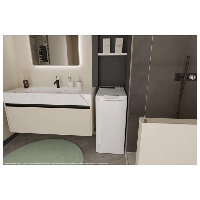 Candy 31021071 ProWash 500 Lavatrice Caricamento dall'alto 7 Kg 1200 rpm Classe A Inverter Wi-Fi Smart Wash (40.5x60x86 cm) colore Bianco