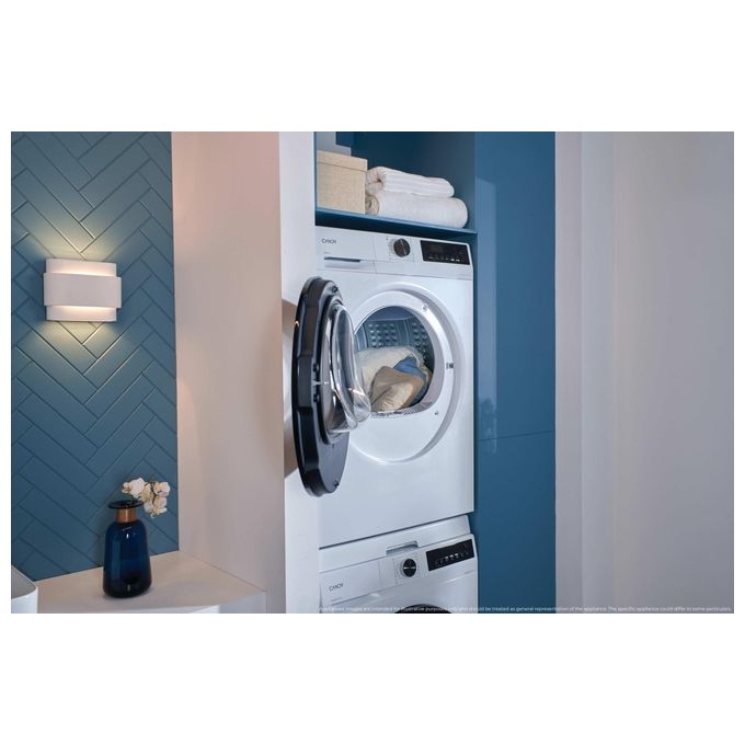 Candy 31102979 ProDry 300 Asciugatrice Pompa di Calore 10 Kg Classe E AI Smart Move Easy Iron Plus (84.5x59.5x61.6 cm) colore Bianco