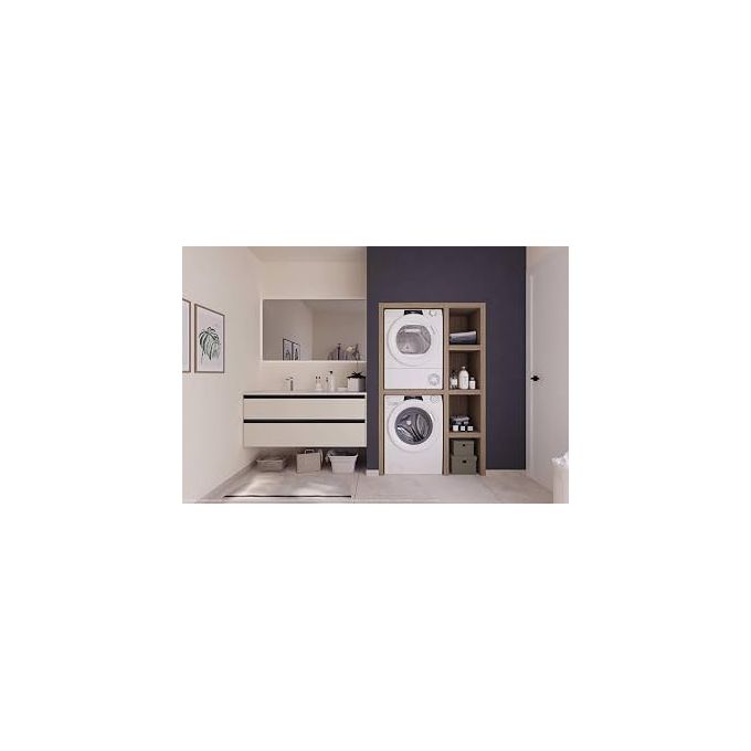Candy RO EH8N3TE-S RapidÓ Asciugatrice Pompa di Calore Inverter 8 Kg Classe C Wi-Fi EasyCase Kilo Detector (85x59.6x43.2 cm) colore Bianco