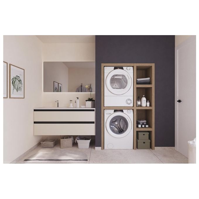 Candy RO EH8N3TE-S RapidÓ Asciugatrice Pompa di Calore Inverter 8 Kg Classe C Wi-Fi EasyCase Kilo Detector (85x59.6x43.2 cm) colore Bianco
