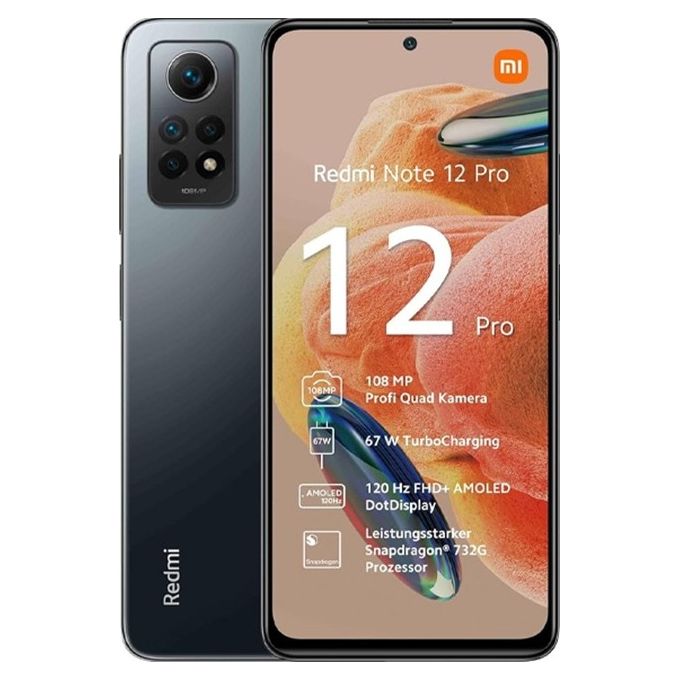 Smartphone Xiaomi Redmi Note 12 Pro 4G 128GB 6.67' AMOLED 108MP Gray [Grade C]