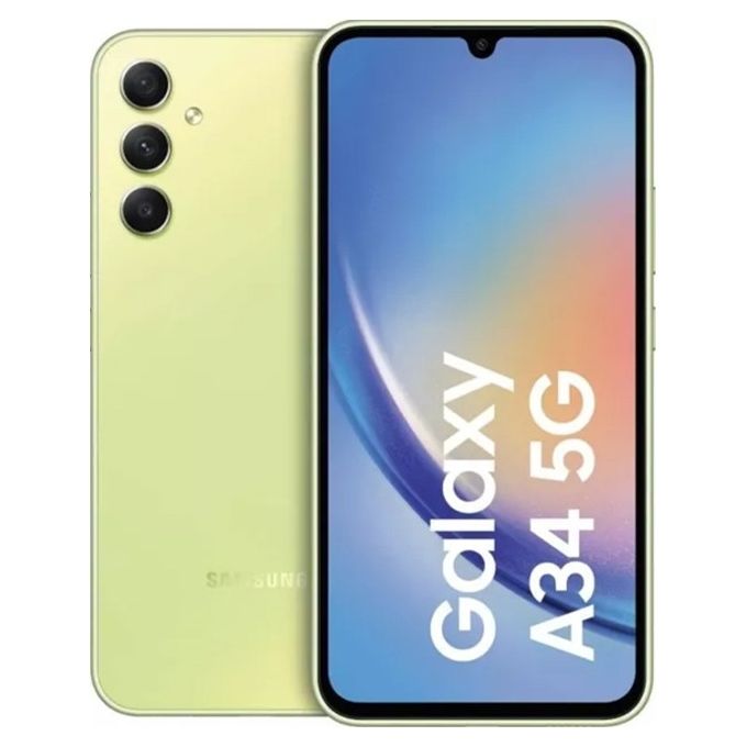 Smartphone Samsung Galaxy A34 5G SM-A346B 256GB 6.6' SuperAMOLED 48MP Lime [Grade A]