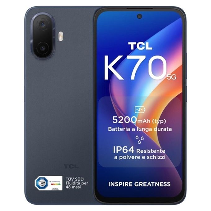 Smartphone TCL K70 5G 128GB 6.8' 50MP Blue [Grade A]