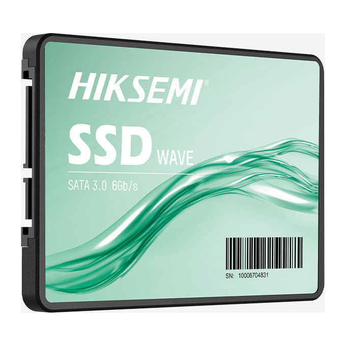 Hikvision HS-SSD-WAVE-S-256G HIKSEMI SSD Interno 256 GB 2.5'' SATA III velocita' lettura 530 MB-s scrittura 400 MB-s colore Nero